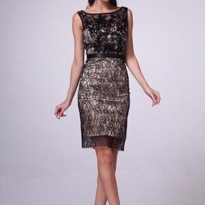 Bateau Neck Sheath Shape Short Prom Dress CDJC2362